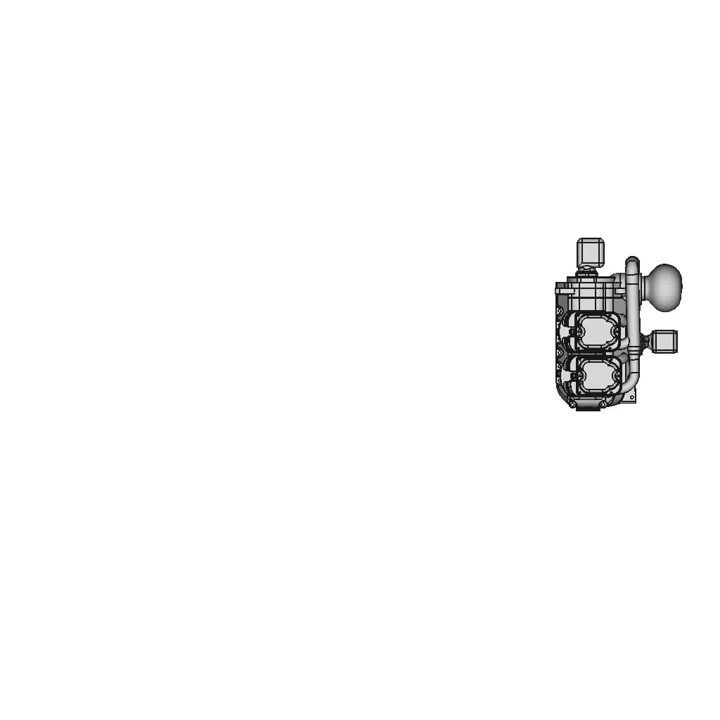 Aircraft Boxer Engine Cylinder Cub Style Step File 1 | Professional CAD Design_0_90_degree_snapshot