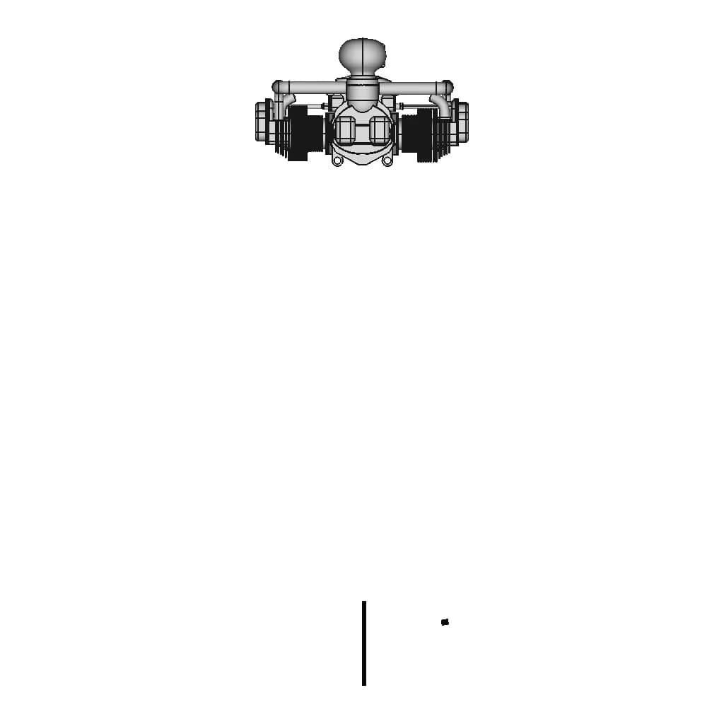 Aircraft Boxer Engine Cylinder Cub Style Step File 1 | Professional CAD Design_270_0_degree_snapshot
