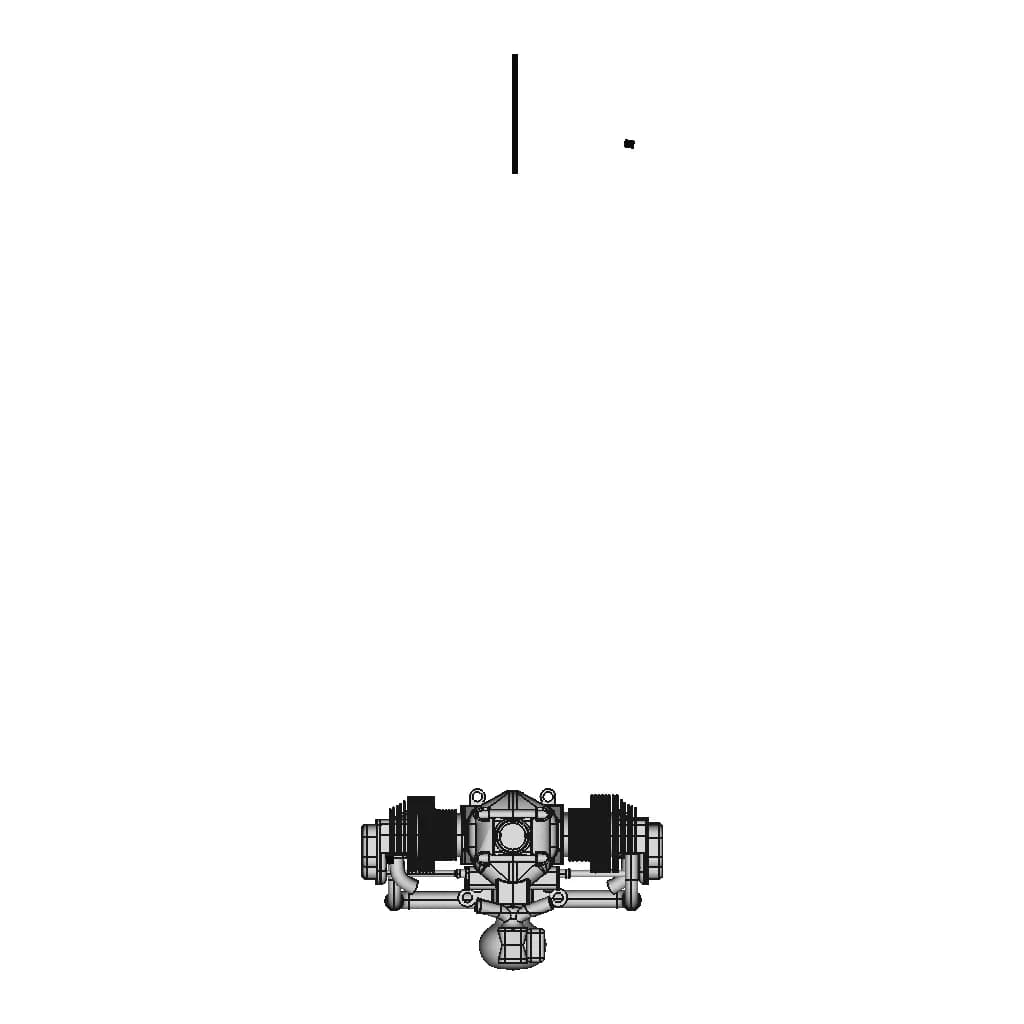 Aircraft Boxer Engine Cylinder Cub Style Step File 1 | Professional CAD Design_90_0_degree_snapshot