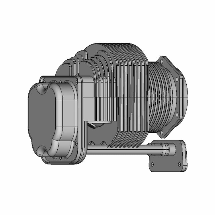 Hermes 50 100Mm Rocket 1 | Professional CAD Design