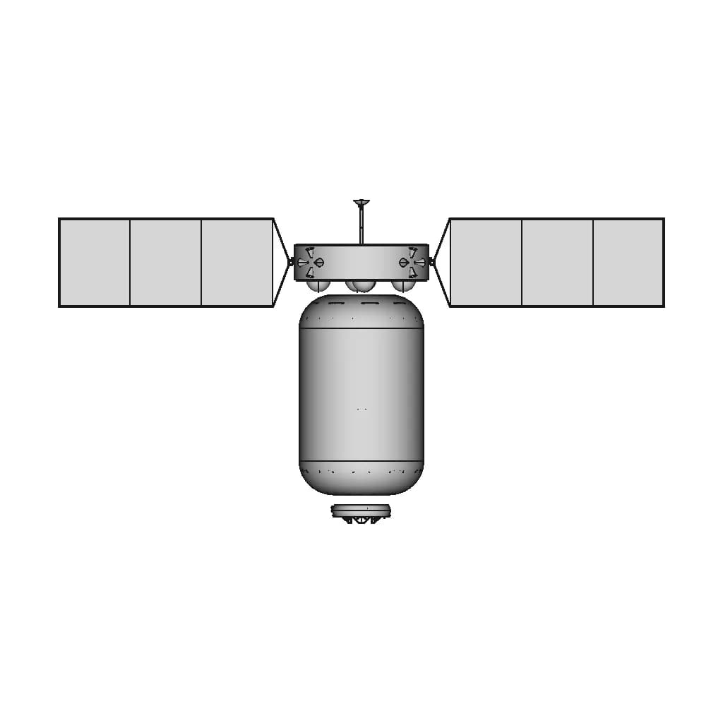 Nasa Gateway Logistics Design 1 | Professional CAD Design_0_90_degree_snapshot