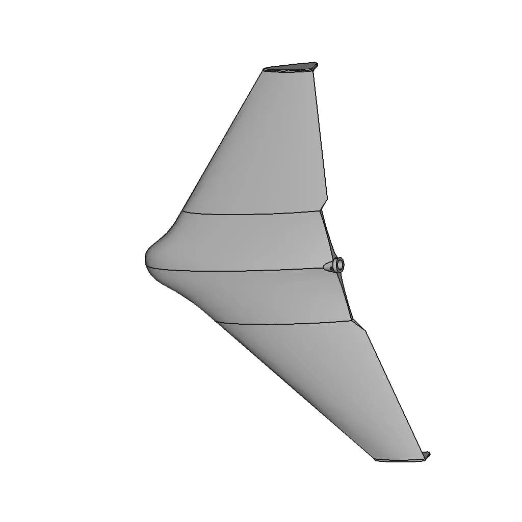 F3A Wheel Pant And Mold 1 | Professional CAD Design_60_30_degree_snapshot