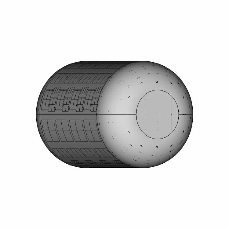 Rotating Central Drum Storage 1 | Professional CAD Design