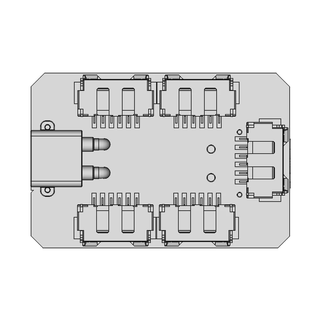 Cyphal Dronecan Navigation Lights Node 1 | Professional CAD Design_0_0_degree_snapshot