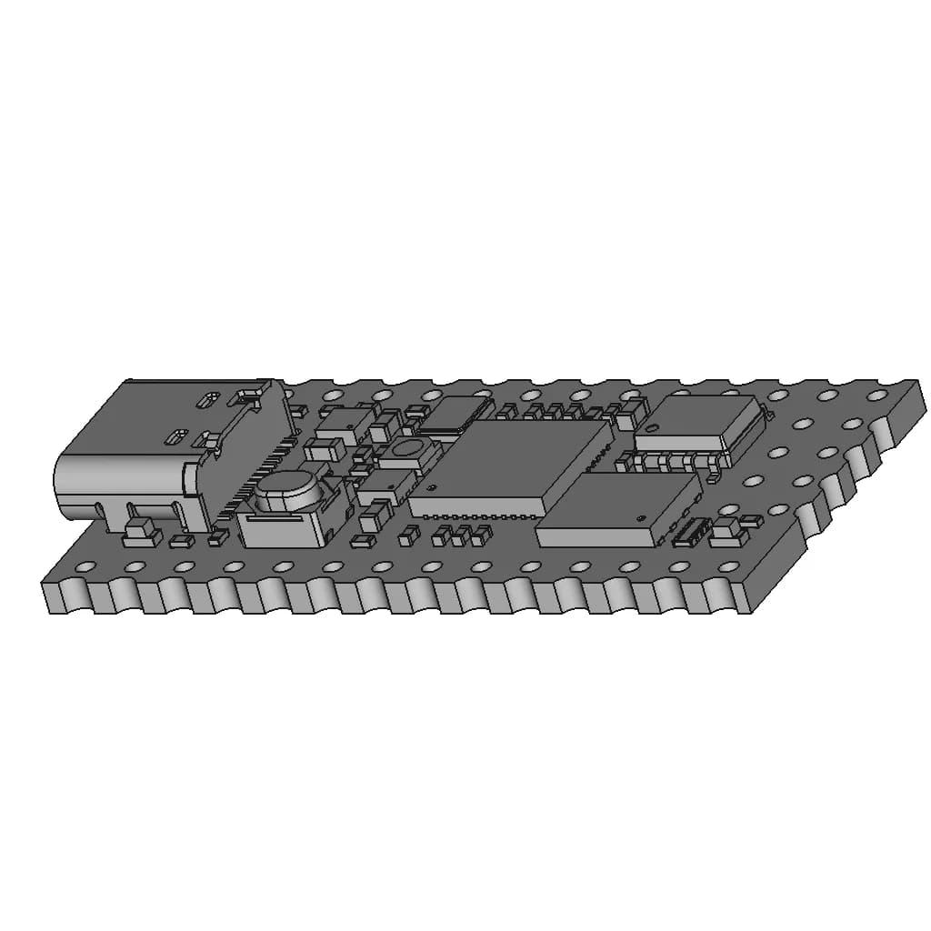 Orange Crab Feather Risc V Fpga Pcb Module 2 | Professional CAD Design_60_30_degree_snapshot