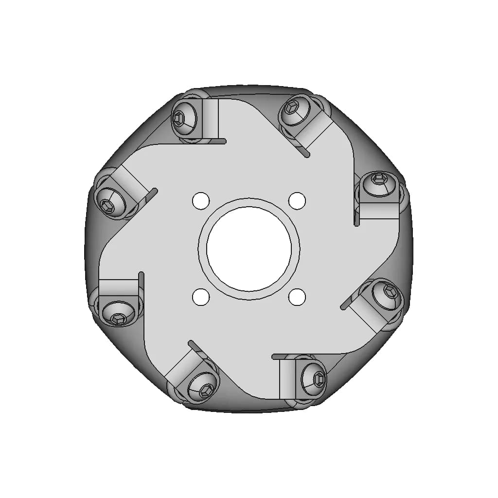 Shaft Hub Flange Coupling Bracket To Wheel Roda As Motor | Professional CAD Design_0_270_degree_snapshot