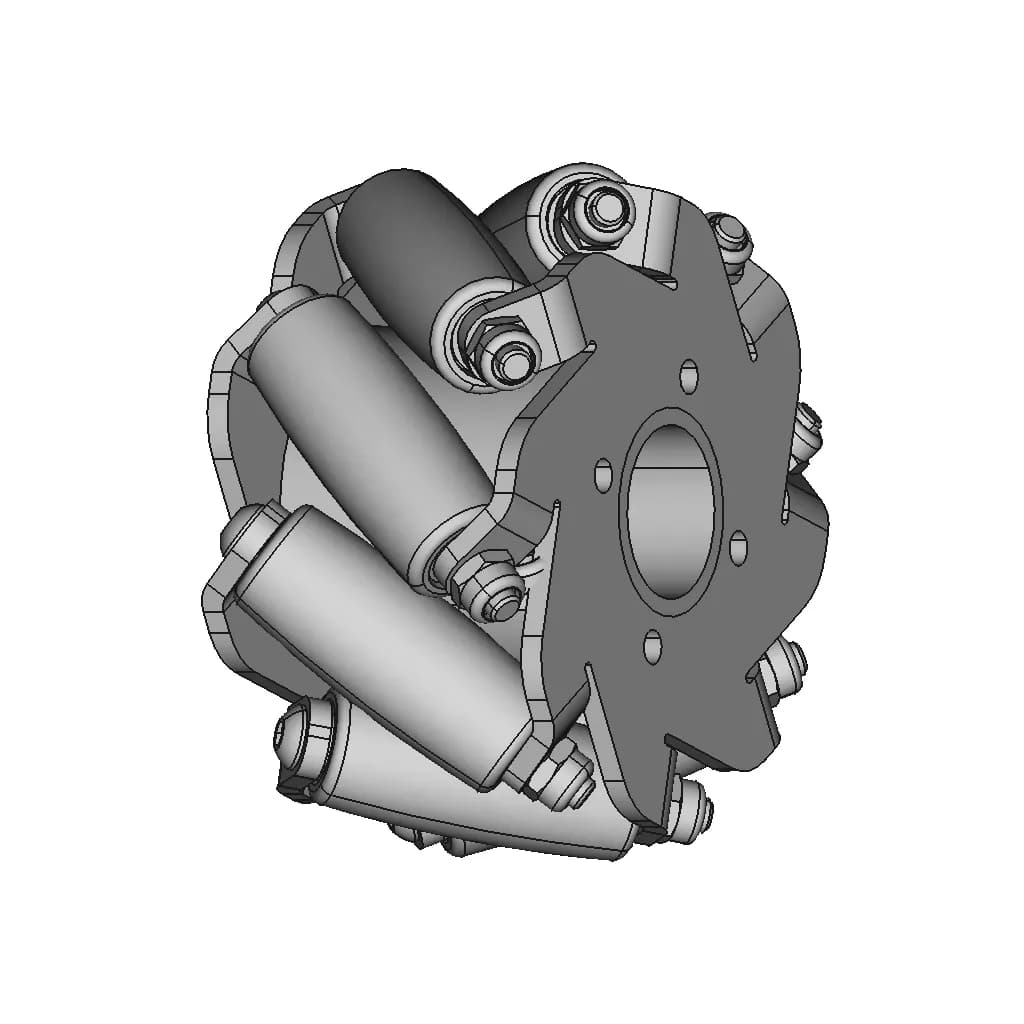 Shaft Hub Flange Coupling Bracket To Wheel Roda As Motor | Professional CAD Design_60_30_degree_snapshot