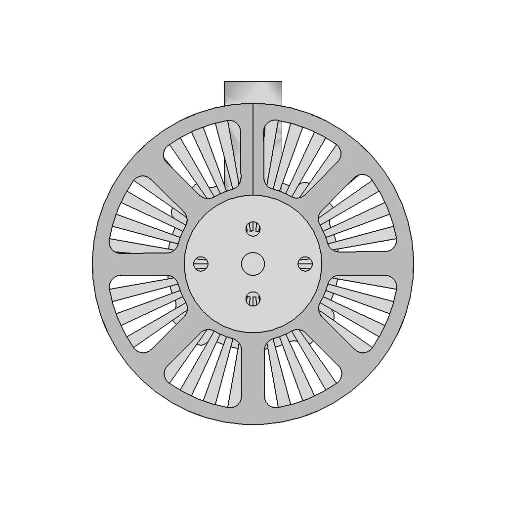 Repeat Robotics Brushed Ant Motor Mount V2 1 | Professional CAD Design_0_0_degree_snapshot