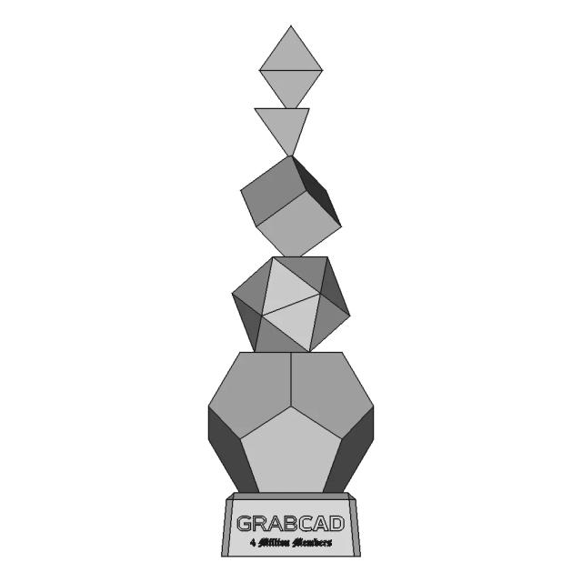 Kavian Gc 1 4 Million Member Trophy Design Challenge 1 | Professional CAD Design