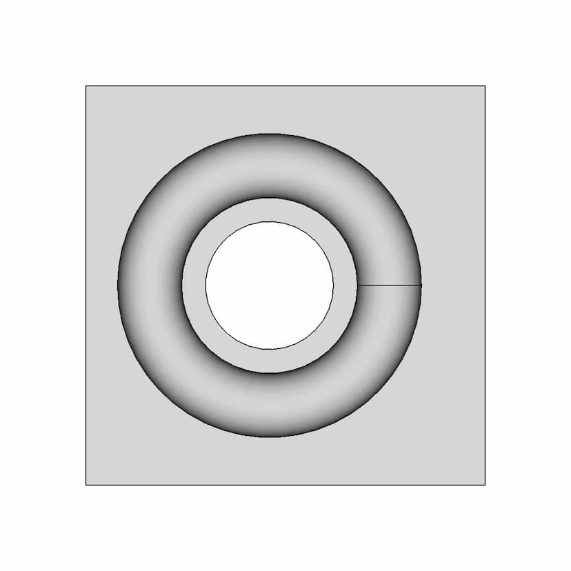 Lotus Flower Button 1 | Professional CAD Design