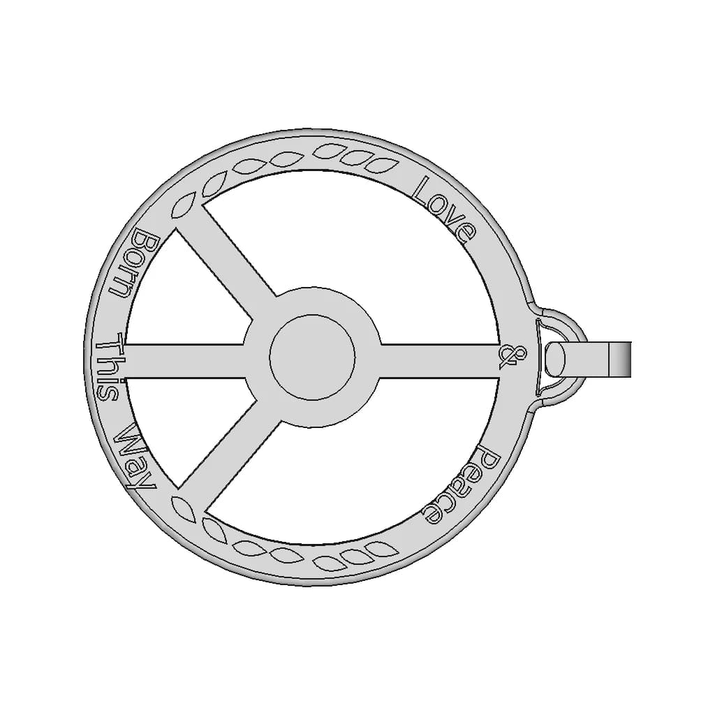 Zodiac Pendant Sagittarius 1 | Professional CAD Design_0_270_degree_snapshot