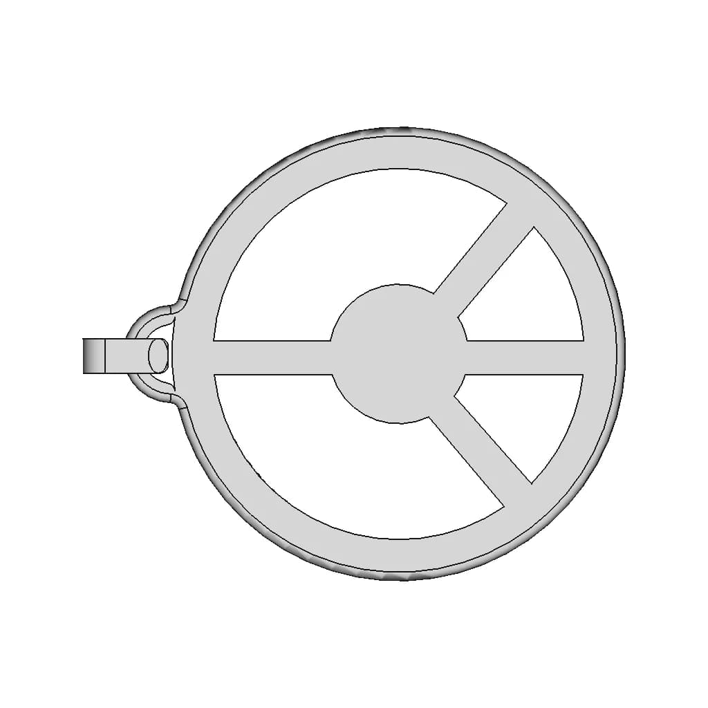 Zodiac Pendant Sagittarius 1 | Professional CAD Design_0_90_degree_snapshot