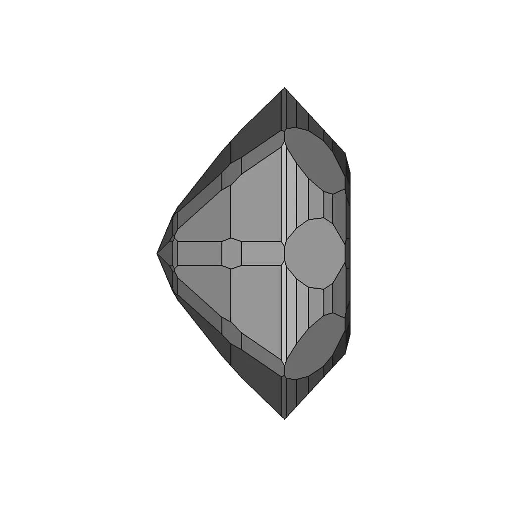 Pendant With Diamonds And Garnet 1 | Professional CAD Design_0_270_degree_snapshot