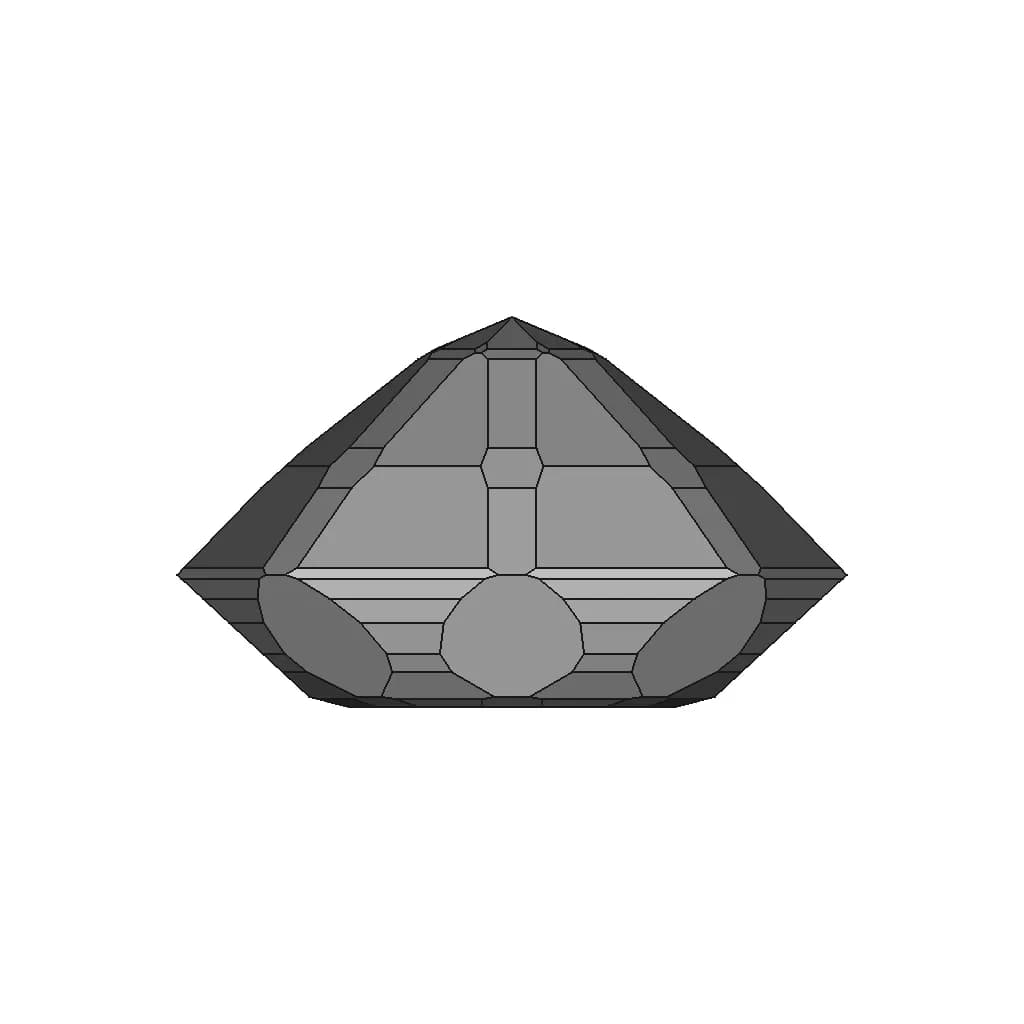 Pendant With Diamonds And Garnet 1 | Professional CAD Design_270_0_degree_snapshot