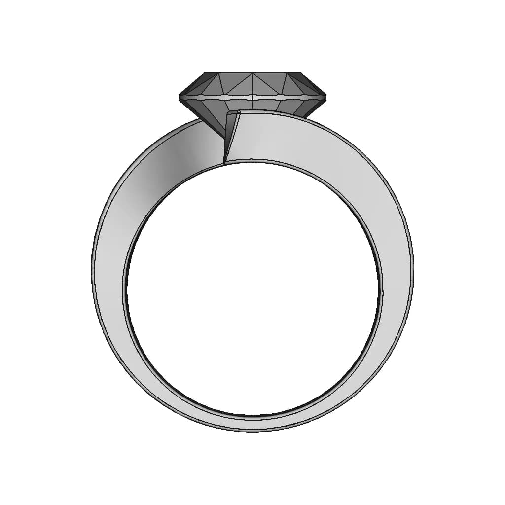 Butterfly Earring Stud 1 | Professional CAD Design_0_0_degree_snapshot