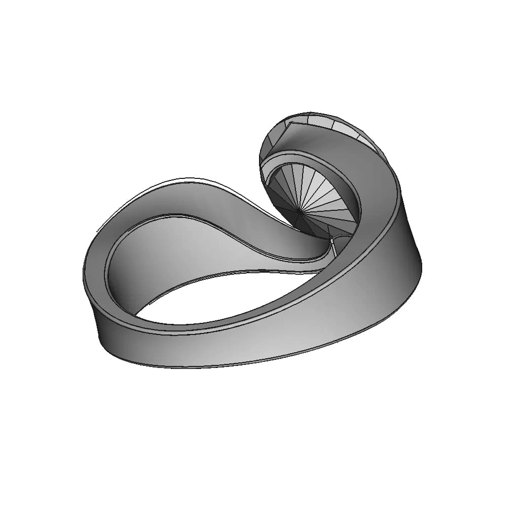 Butterfly Earring Stud 1 | Professional CAD Design_60_30_degree_snapshot