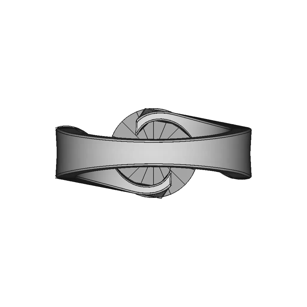 Butterfly Earring Stud 1 | Professional CAD Design_90_0_degree_snapshot