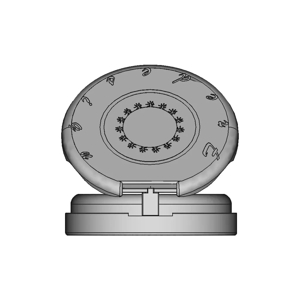 Seahorse Pendant 1 | Professional CAD Design_0_90_degree_snapshot
