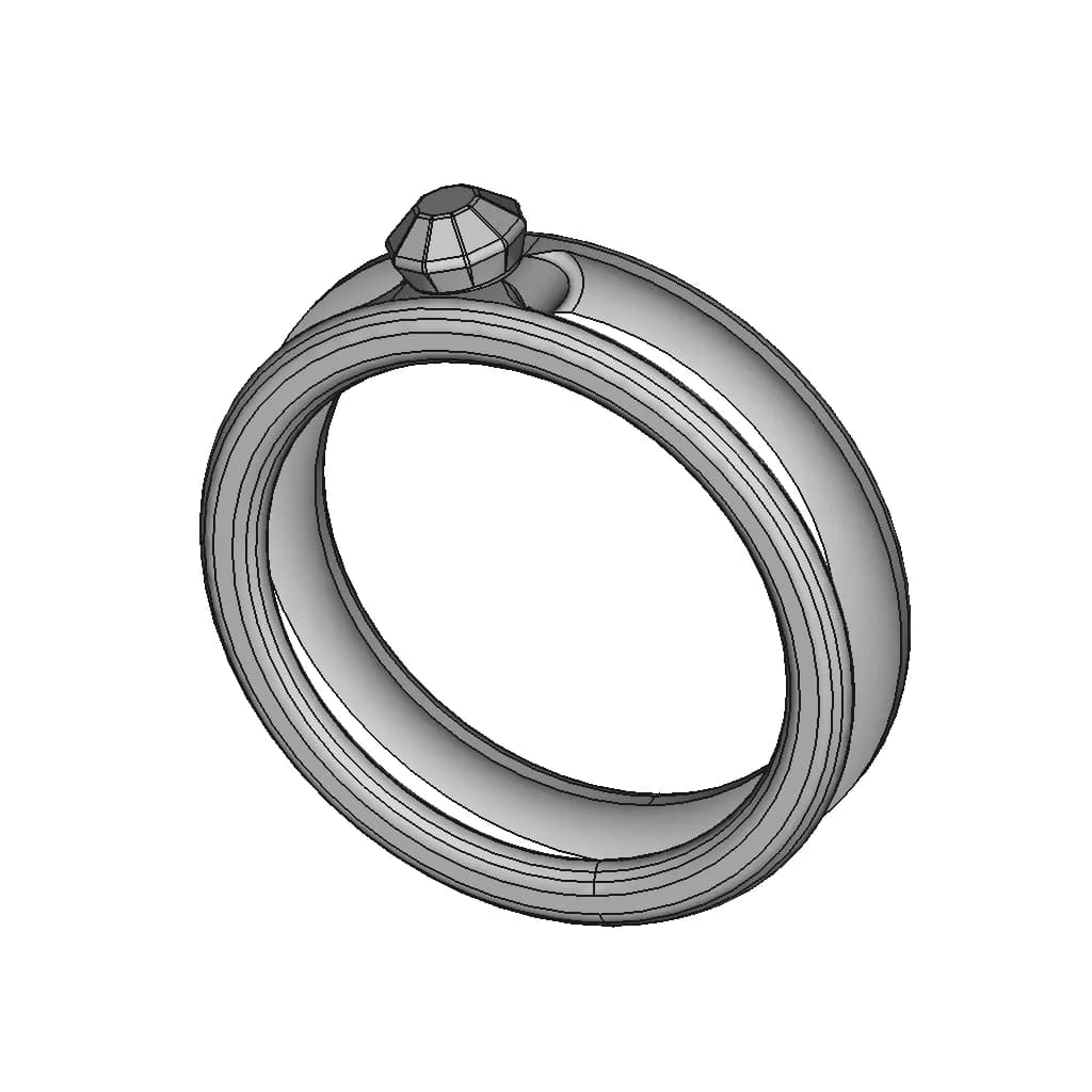 Majestic Lovely Ring 1 | Professional CAD Design_60_30_degree_snapshot