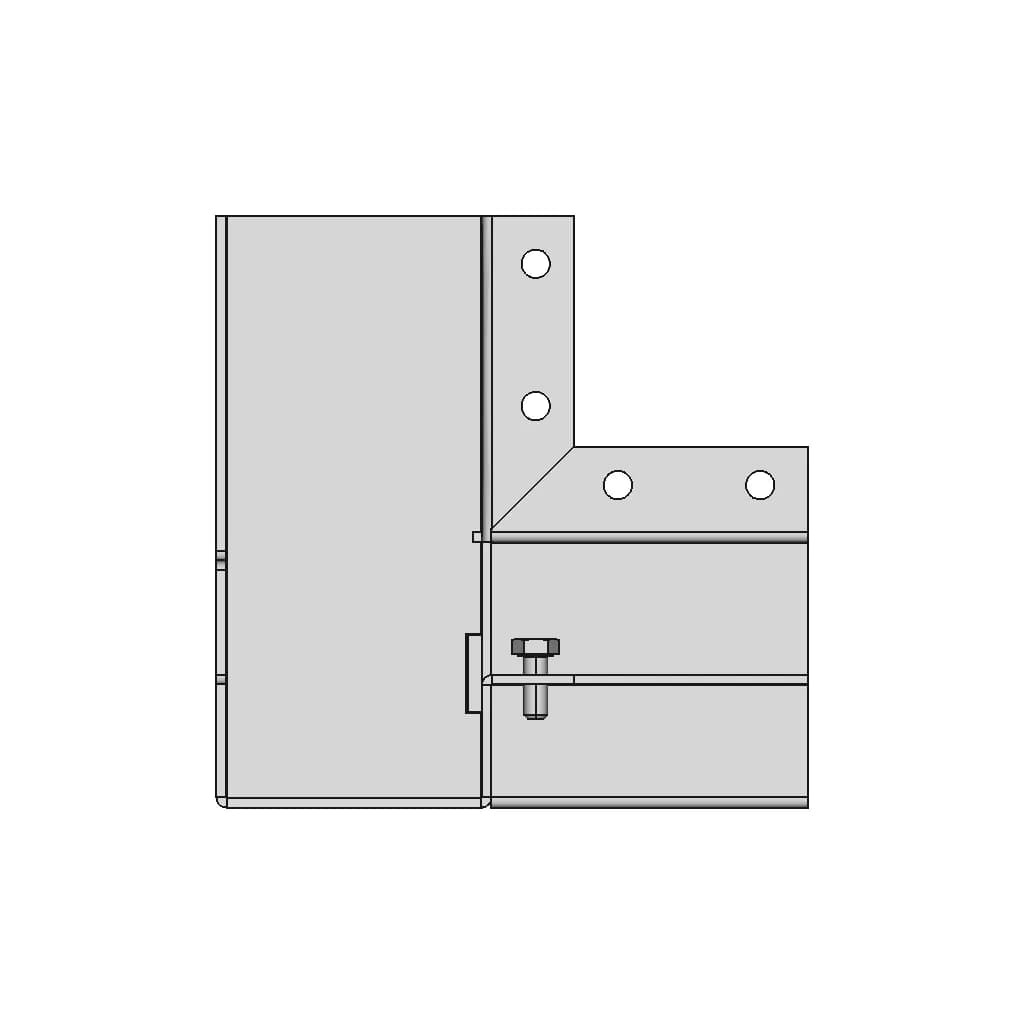 Symmetric Door Hinge For Entry Doors Free Cad Model 1 | Professional CAD Design_0_270_degree_snapshot