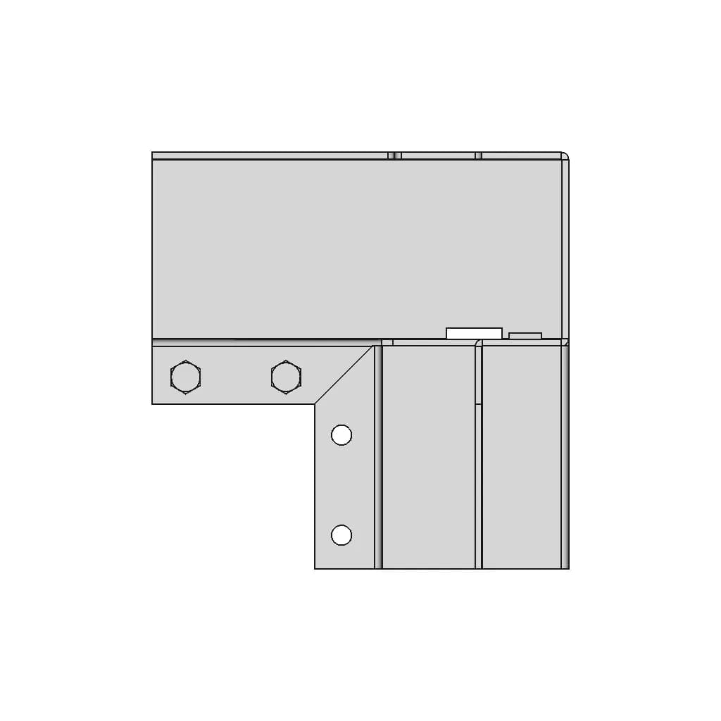 Symmetric Door Hinge For Entry Doors Free Cad Model 1 | Professional CAD Design_270_0_degree_snapshot