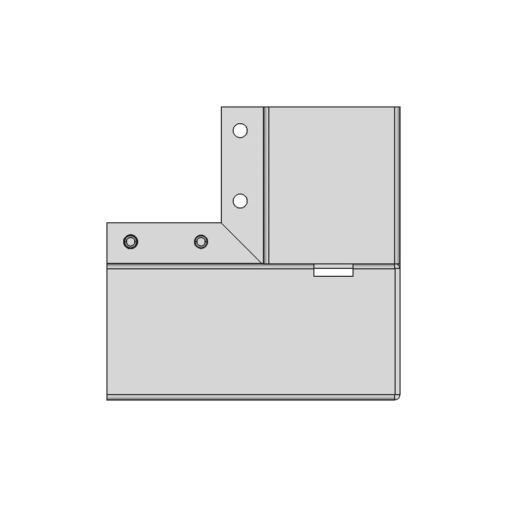 Symmetric Door Hinge For Entry Doors Free Cad Model 1 | Professional CAD Design_90_0_degree_snapshot