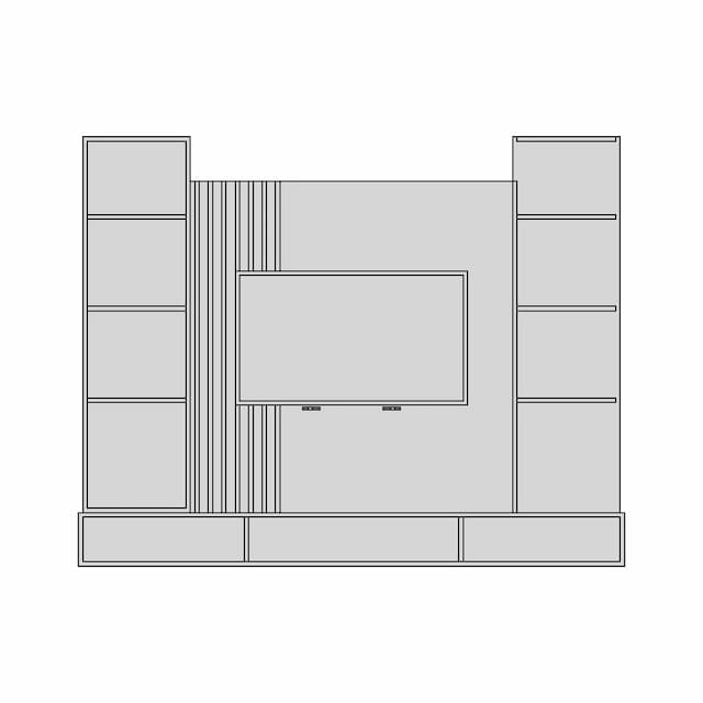 Perfil De Embutir Largo Para Fita Led 50X20 1 | Professional CAD Design