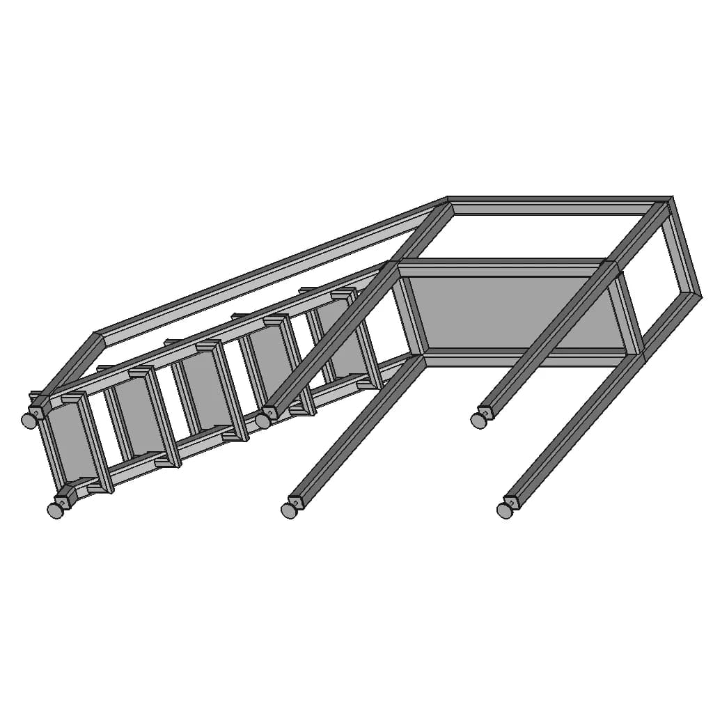 Mesa Para Jardin Modelo Rombo 1 | Professional CAD Design_60_30_degree_snapshot