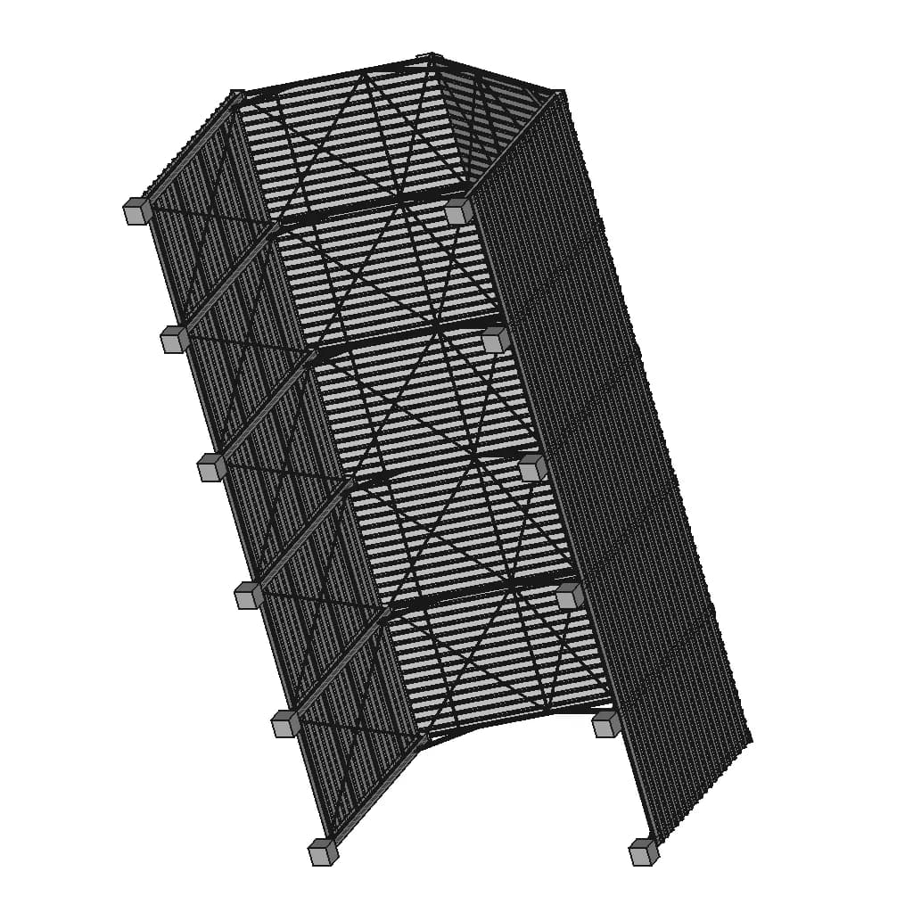 Selective Storage Racking System 1 | Professional CAD Design_60_30_degree_snapshot