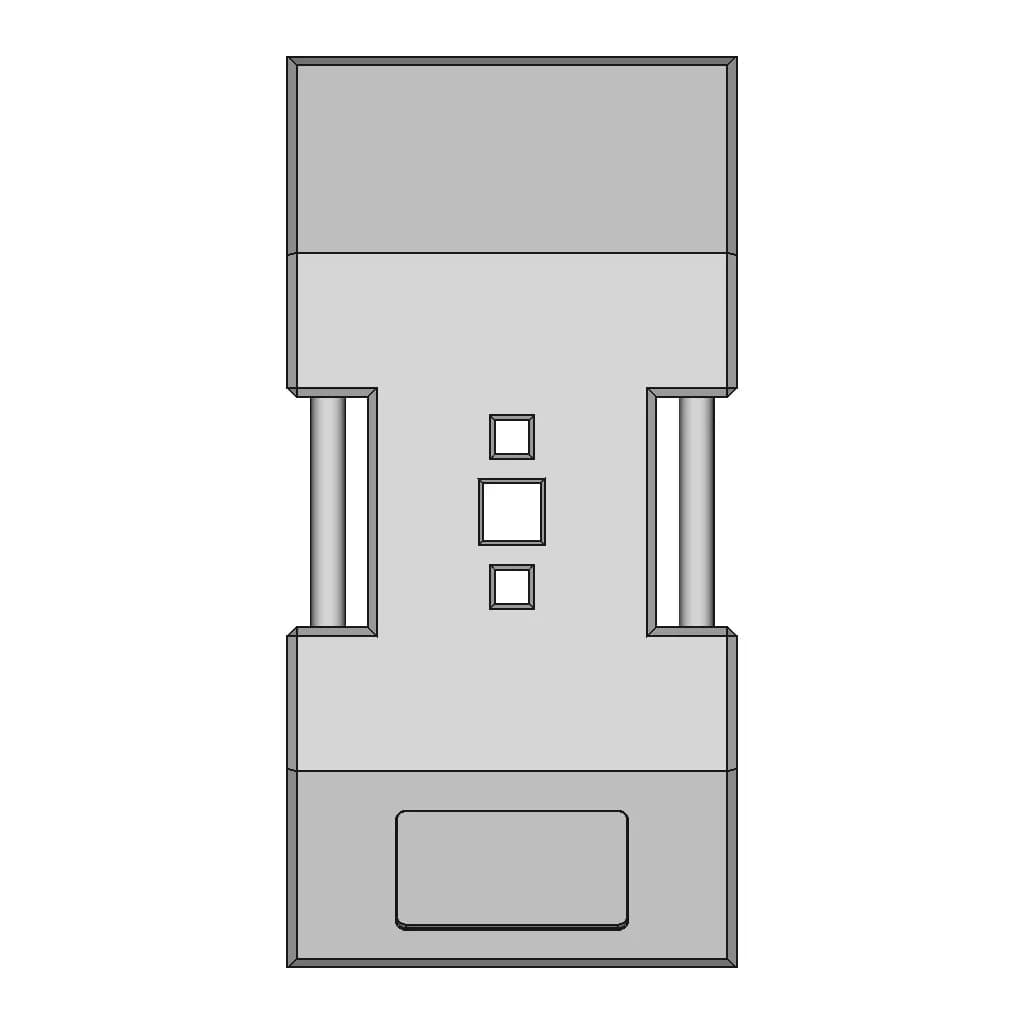Tilting Aluminum Melting Furnace Door 1 | Professional CAD Design_0_0_degree_snapshot