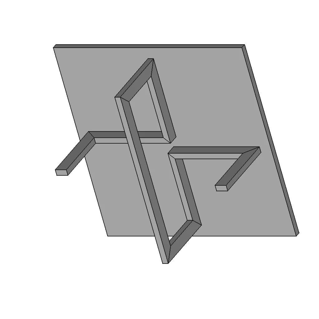 Alternating Tread Stair 1 | Professional CAD Design_60_30_degree_snapshot