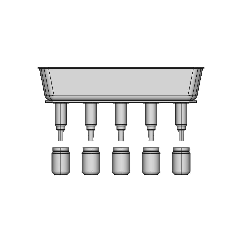 Roller Conveyor With Pneumo Push Step Pneumo Schema 1 | Professional CAD Design_0_0_degree_snapshot