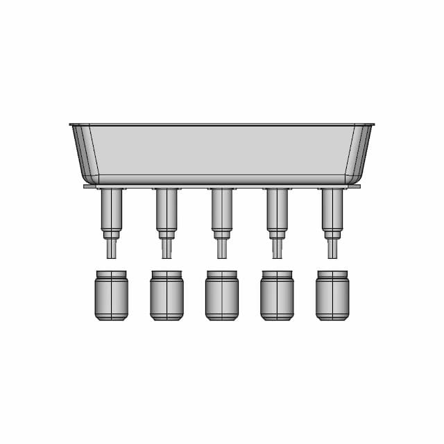 Roller Conveyor With Pneumo Push Step Pneumo Schema 1 | Professional CAD Design