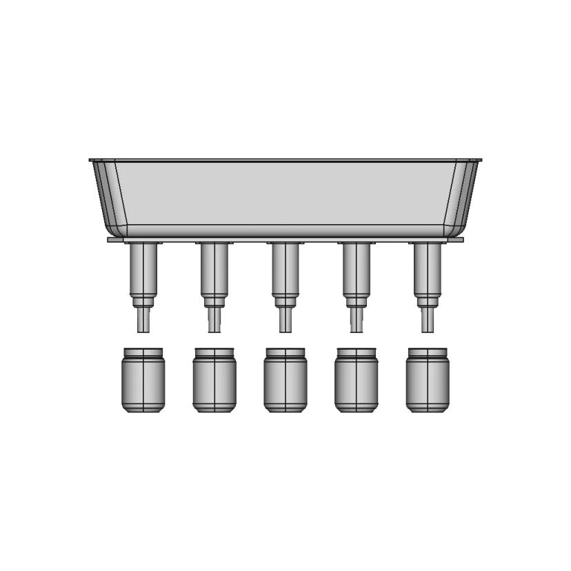 Roller Conveyor With Pneumo Push Step Pneumo Schema 1 | Professional CAD Design