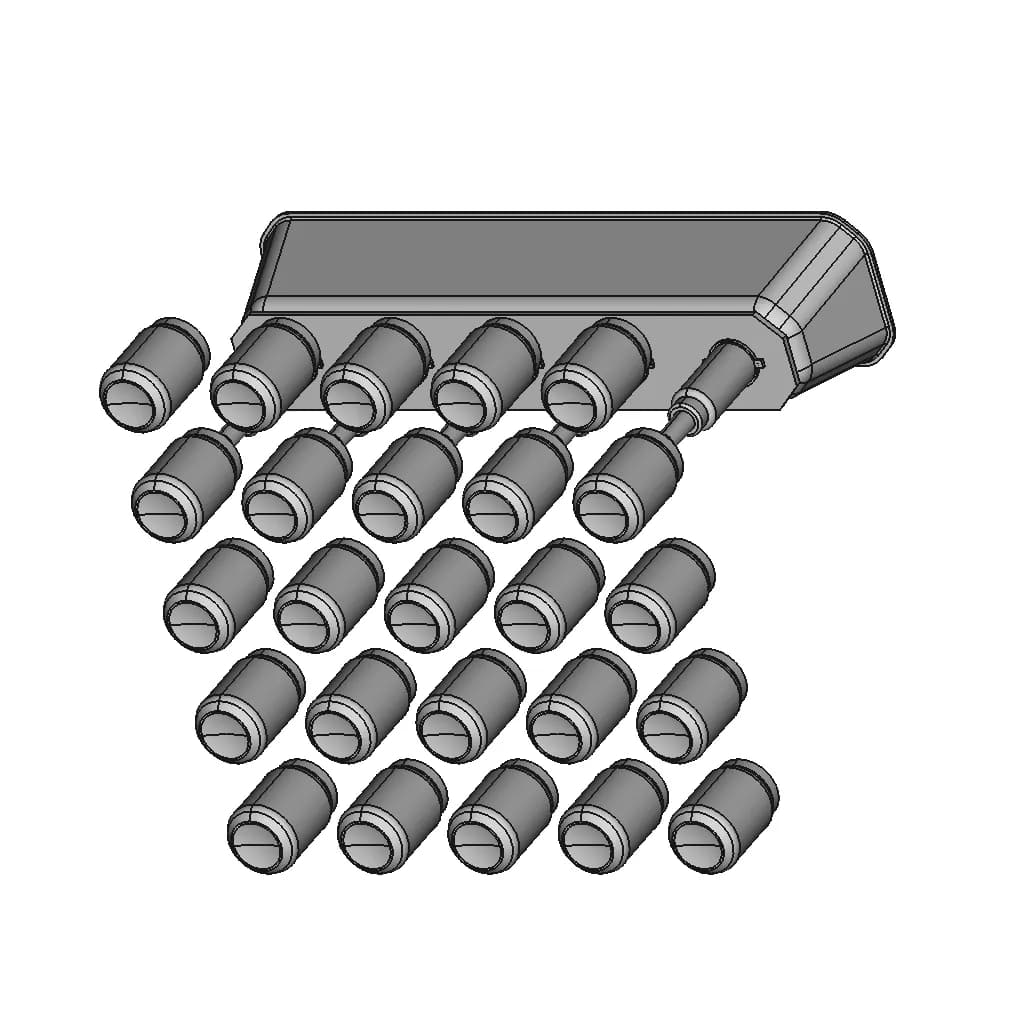 Roller Conveyor With Pneumo Push Step Pneumo Schema 1 | Professional CAD Design_60_30_degree_snapshot