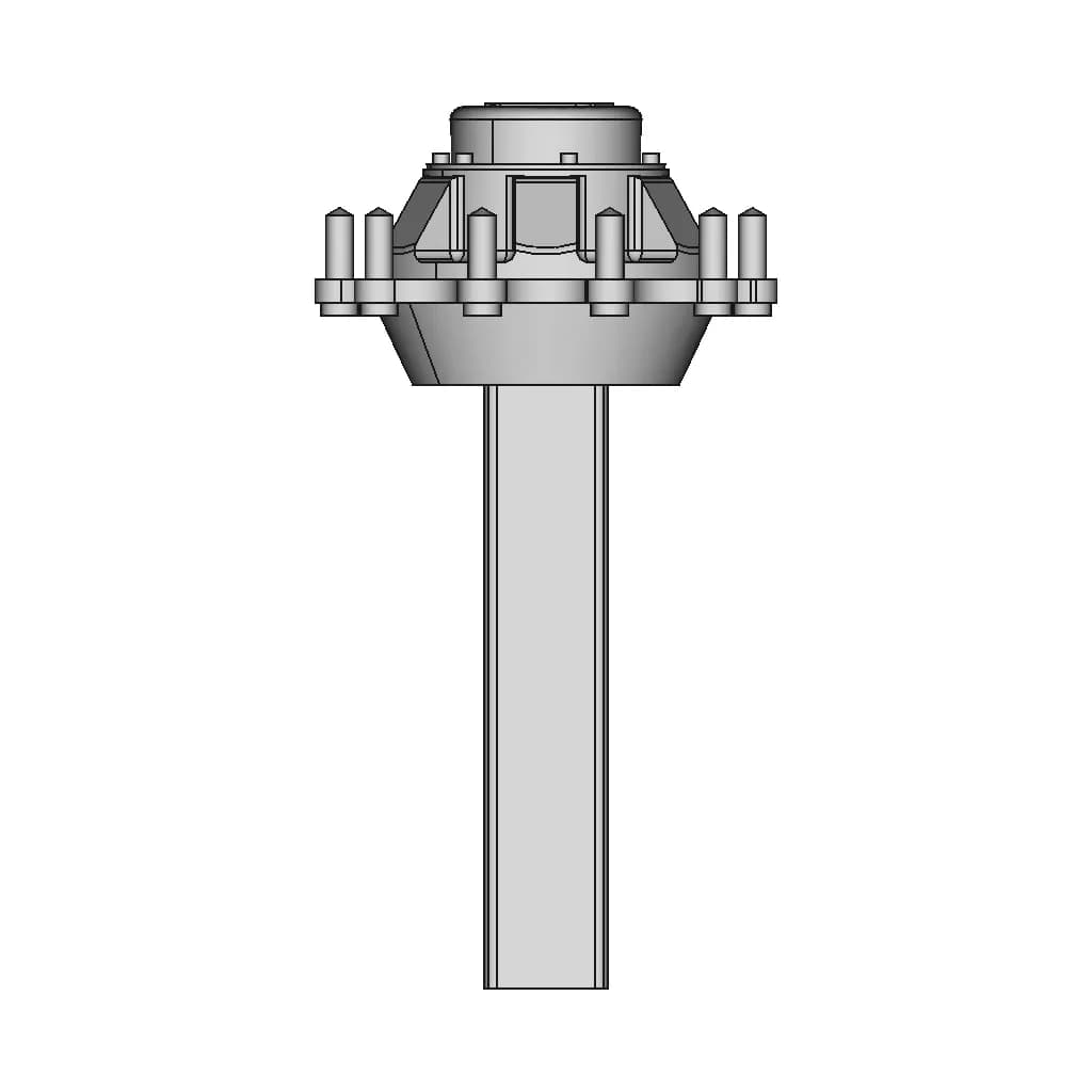 Bogie Axle Teli Akseli 1 | Professional CAD Design_0_0_degree_snapshot
