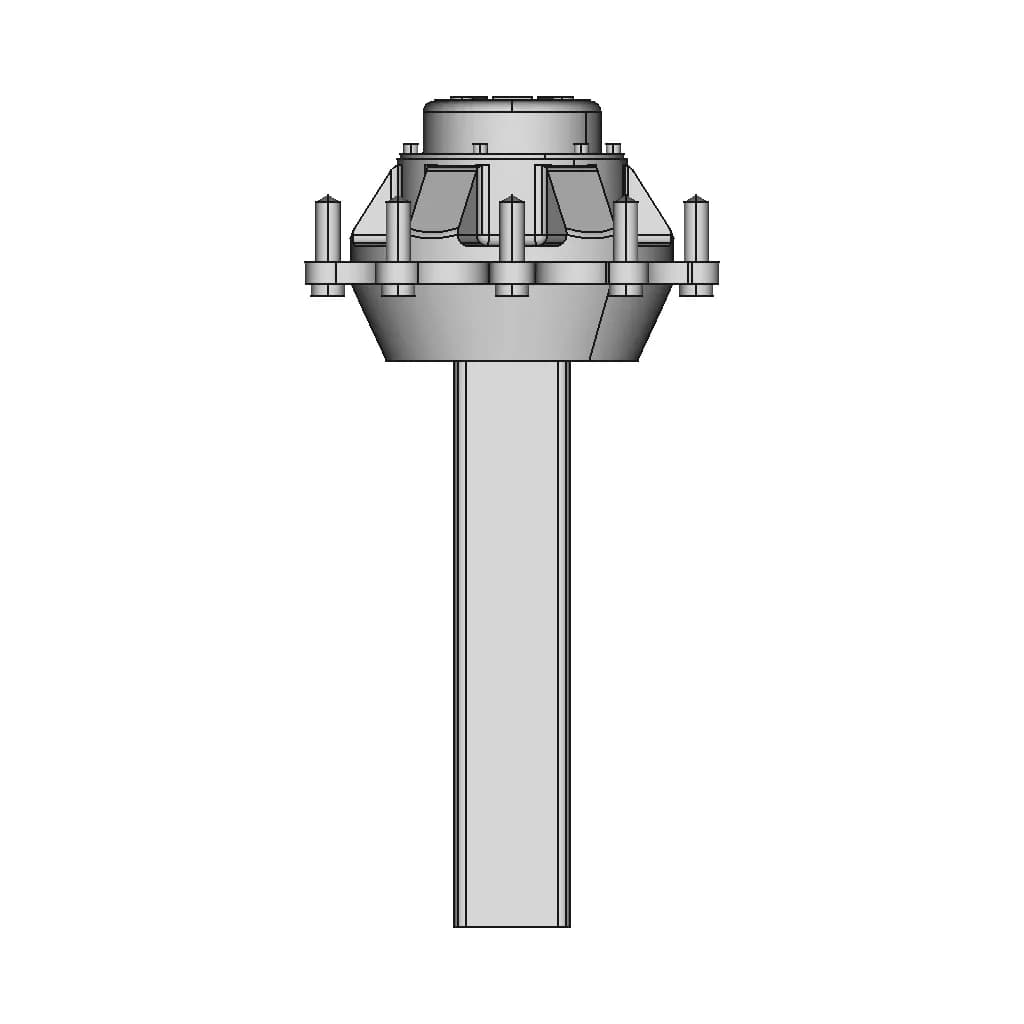 Bogie Axle Teli Akseli 1 | Professional CAD Design_0_90_degree_snapshot