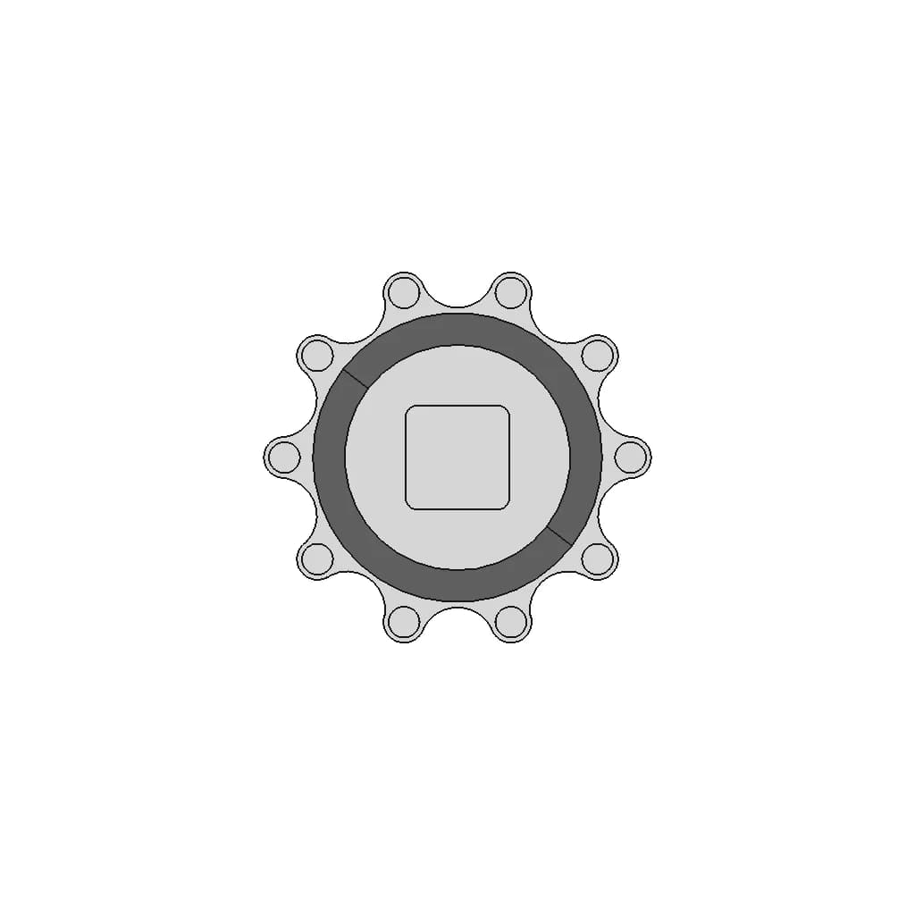Bogie Axle Teli Akseli 1 | Professional CAD Design_90_0_degree_snapshot