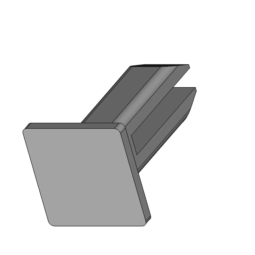 Undrilled Piano Hinge 50 8Mm Open Width 8Mm Diameter Pin | Professional CAD Design_60_30_degree_snapshot