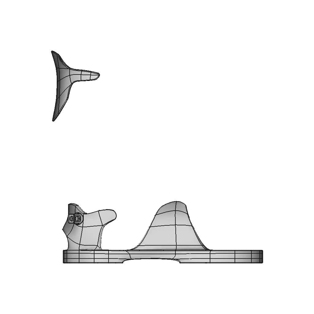 Carretilla Portatil Con Ruedas De Flanco Pwfw 1 | Professional CAD Design_90_0_degree_snapshot
