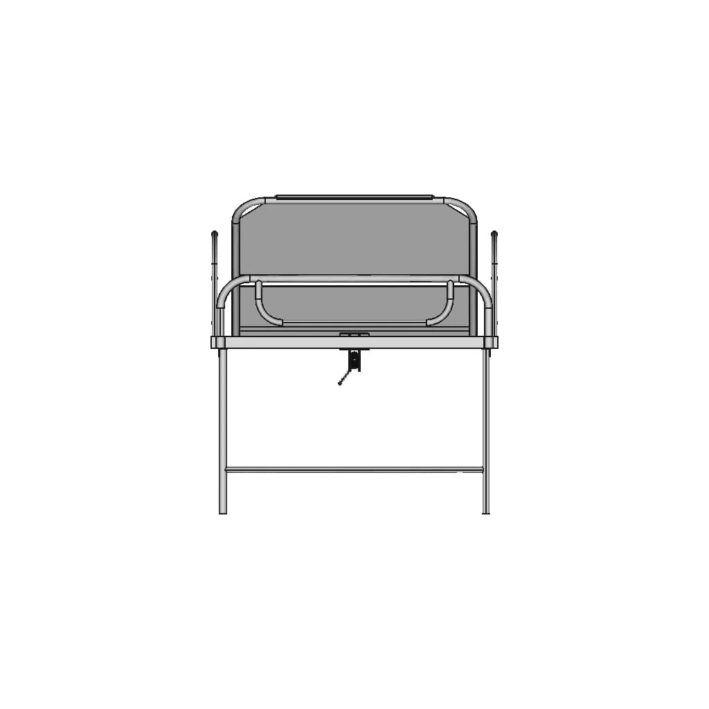 Metal Bed Hospital Bed 1 | Professional CAD Design_0_270_degree_snapshot