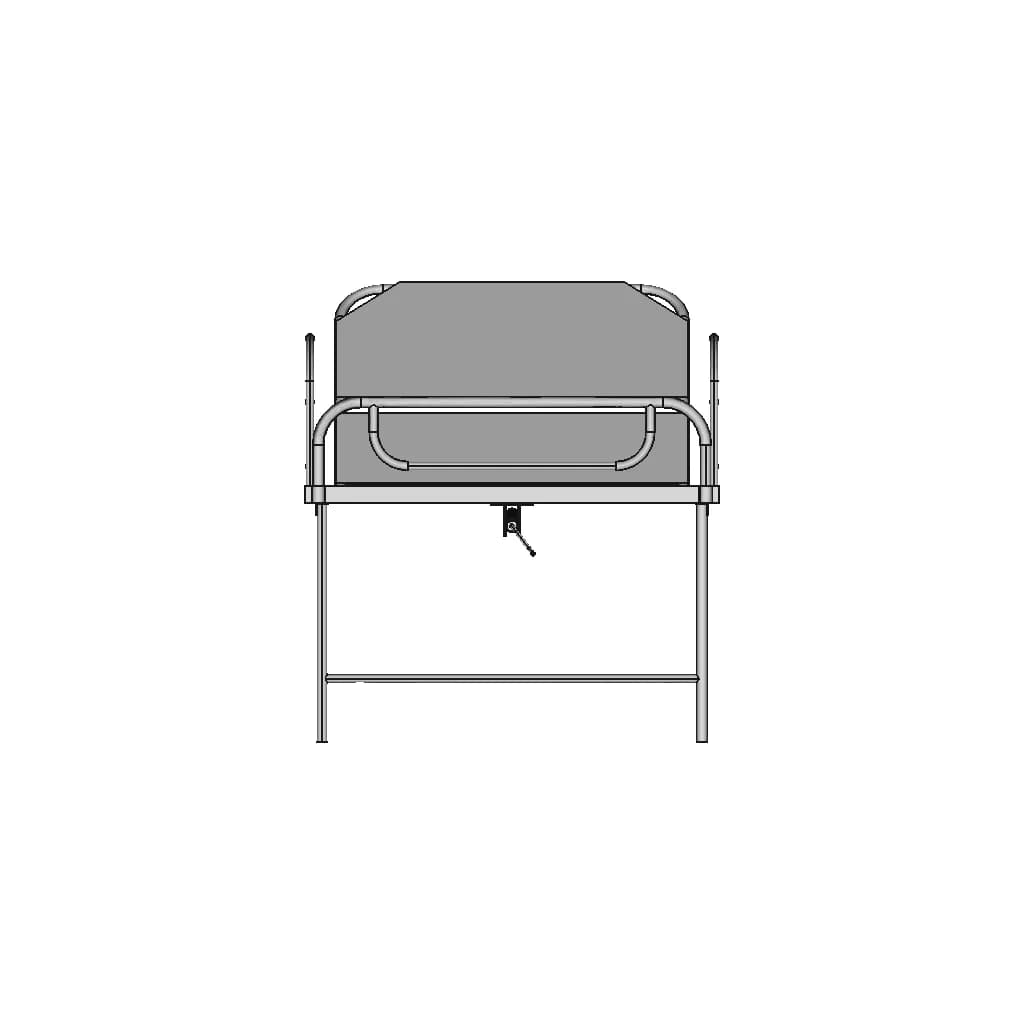 Metal Bed Hospital Bed 1 | Professional CAD Design_0_90_degree_snapshot