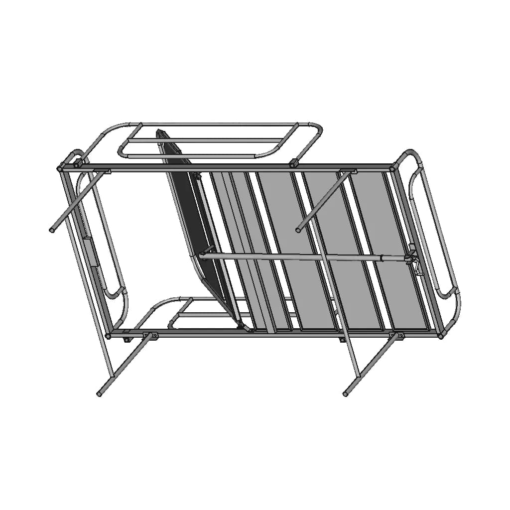 Metal Bed Hospital Bed 1 | Professional CAD Design_60_30_degree_snapshot