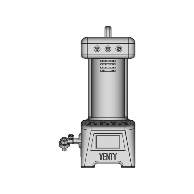 Controlled Mechanical Ventilator 1 | Professional CAD Design
