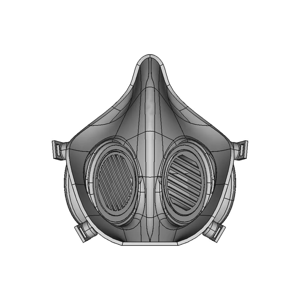 Face Shield 1 | Professional CAD Design_0_0_degree_snapshot