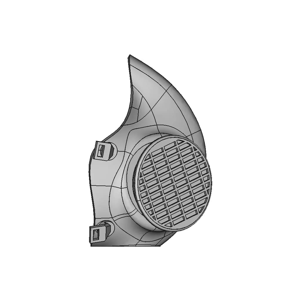 Face Shield 1 | Professional CAD Design_0_90_degree_snapshot
