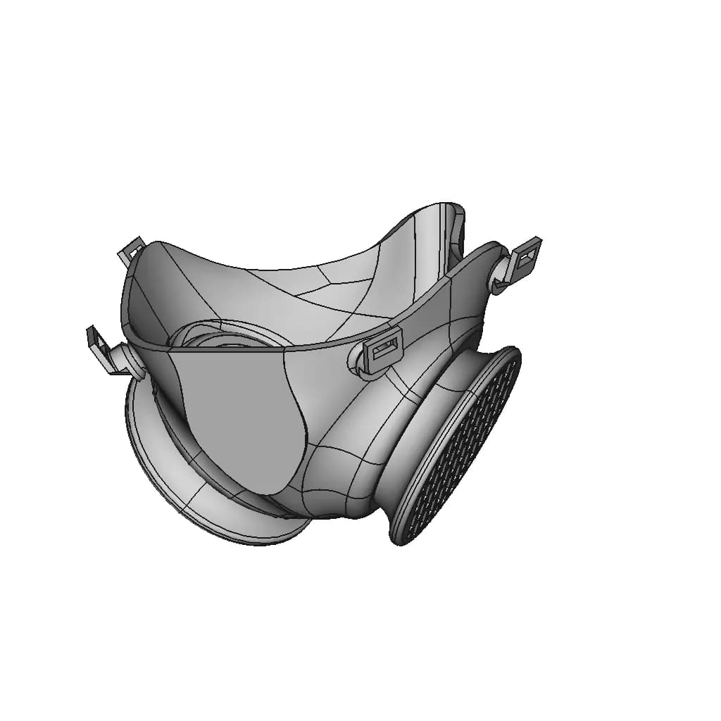 Face Shield 1 | Professional CAD Design_60_30_degree_snapshot