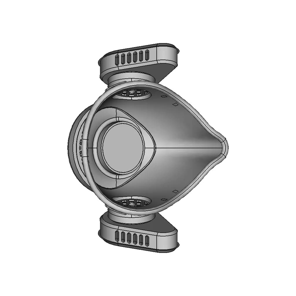Z Shield Face Shield 2 | Professional CAD Design_0_270_degree_snapshot