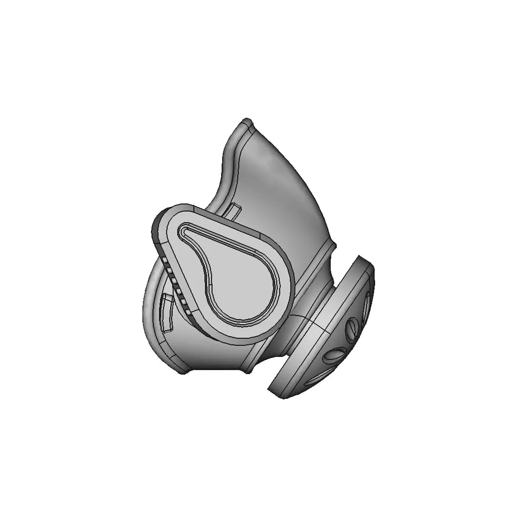 Z Shield Face Shield 2 | Professional CAD Design_90_0_degree_snapshot