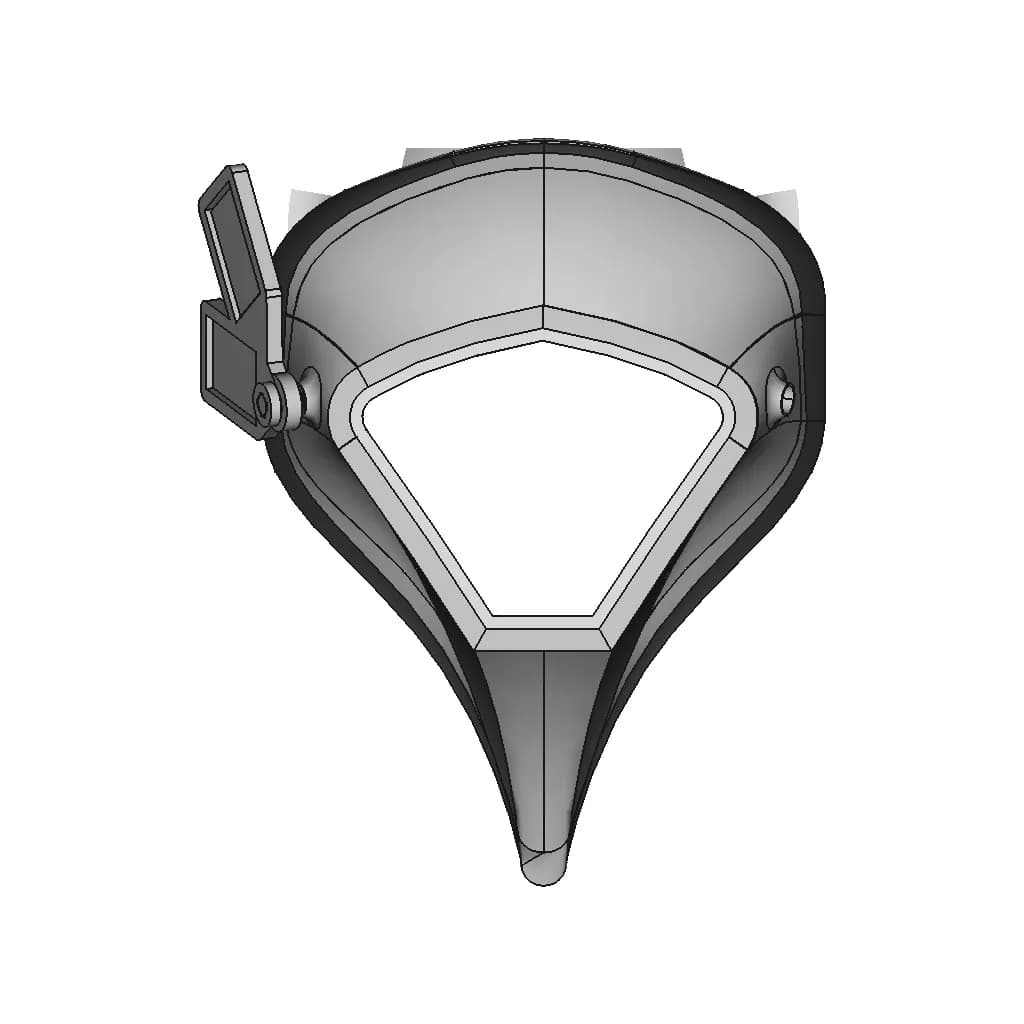Face Shield Mask 1 | Professional CAD Design_270_0_degree_snapshot